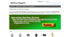 Desktop Screenshot of deluxeimport.com